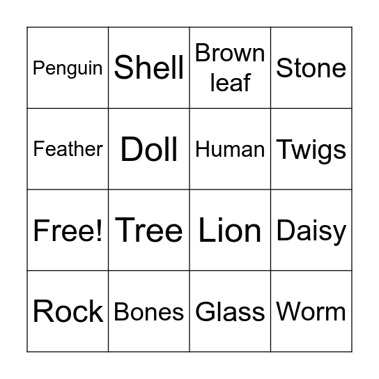 Alive, Dead and Never Alive Bingo Card