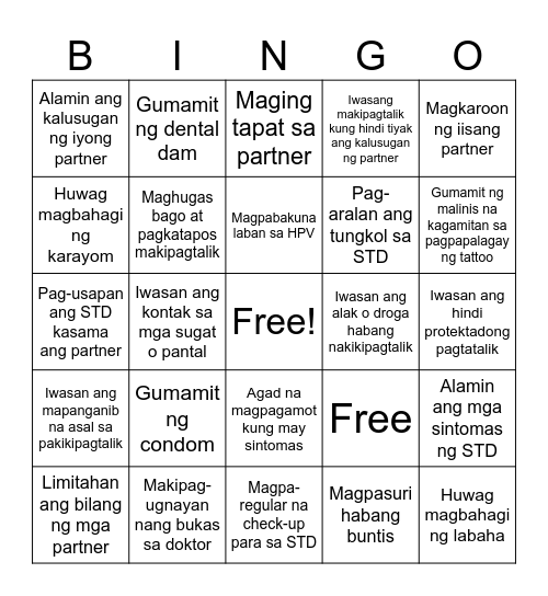 BINGO! Lahat ay panalo dahil walang positibo Bingo Card