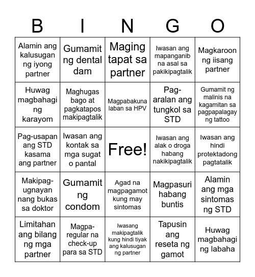 BINGO! Lahat ay panalo dahil walang positibo Bingo Card