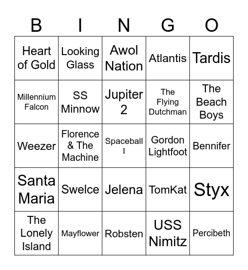 Round 1 Bingo Card