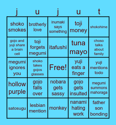 juju on that beat Bingo Card