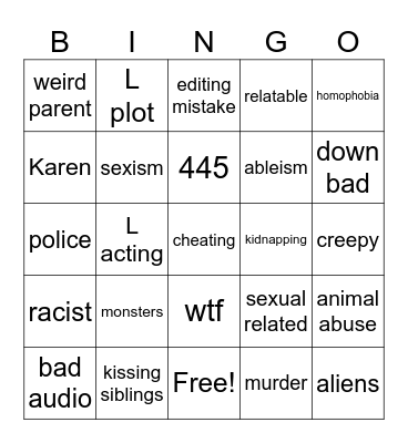 tomorrows teachings Bingo Card