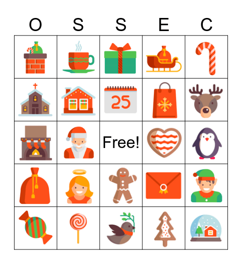 Christmas 2024 Bingo Card