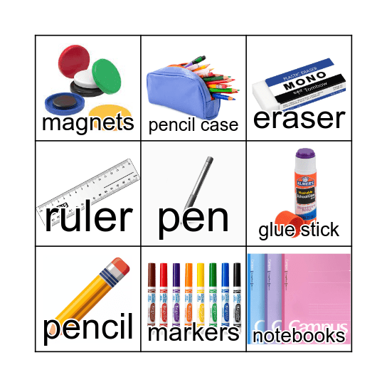 STATINERIES Bingo Card