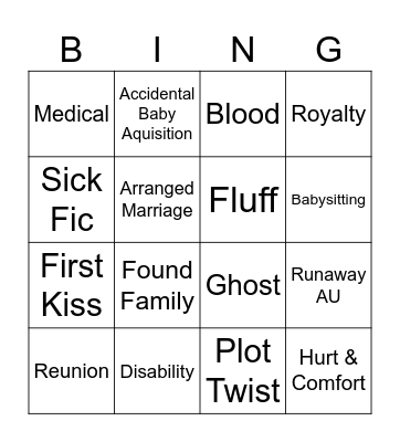 MHA BINGO Card