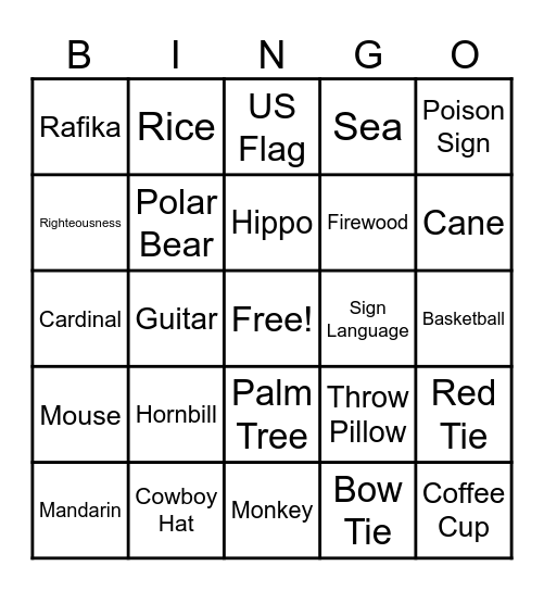 October Broadcast Bingo Card