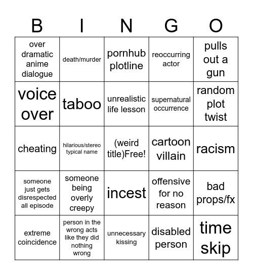 tomorrow's teachings bingo Card