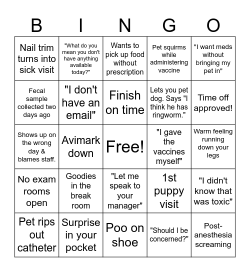 WWPH 3 Bingo Card