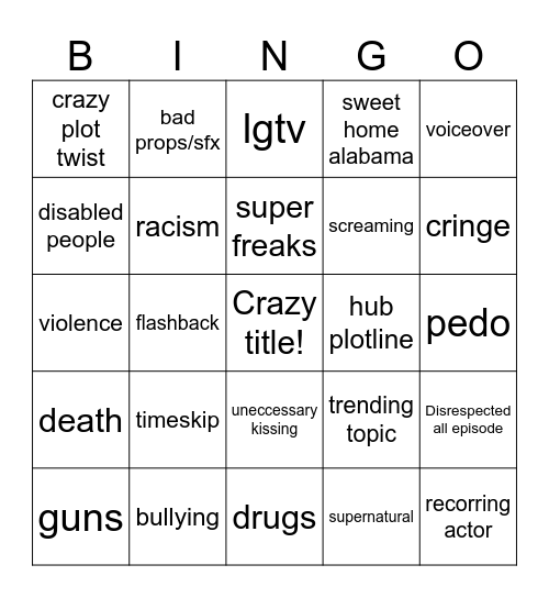 tomorou teatingis Bingo Card
