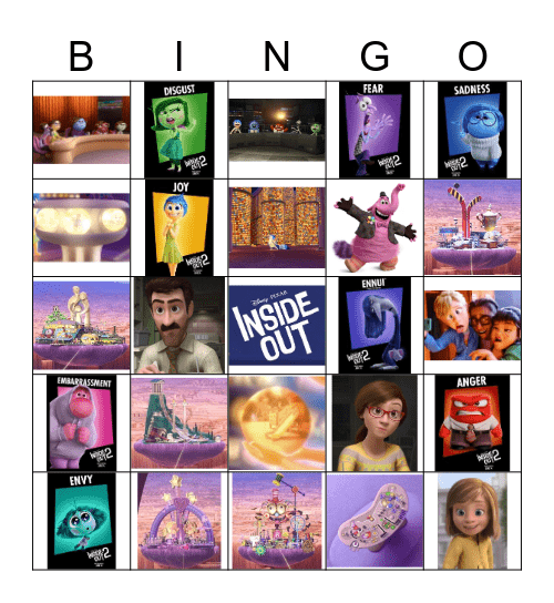 Inside Out Bingo Card