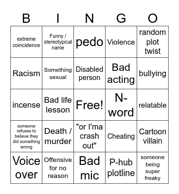 Tomorrow's teaching Bingo Card