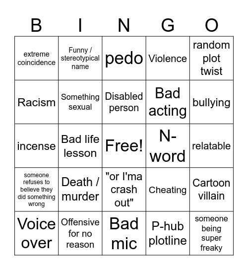 Tomorrow's teaching Bingo Card