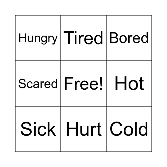Bingo! Bingo Card