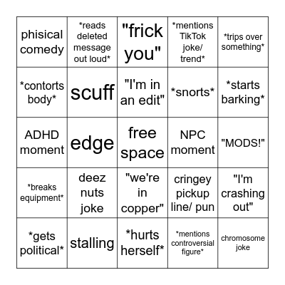 Filian Bingo 2 Bingo Card