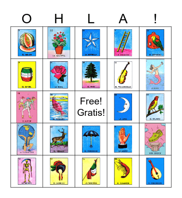 Loteria Mexicana Bingo Card