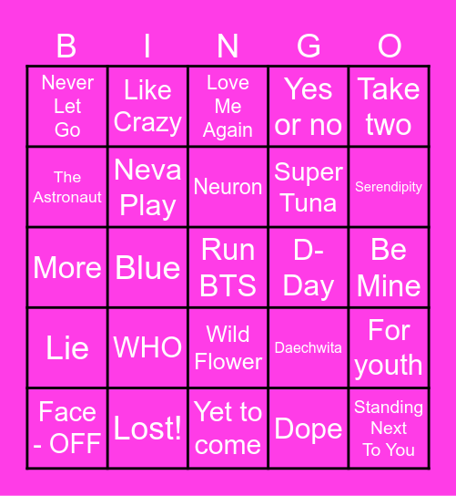 @ggukbaring_ Bingo Card