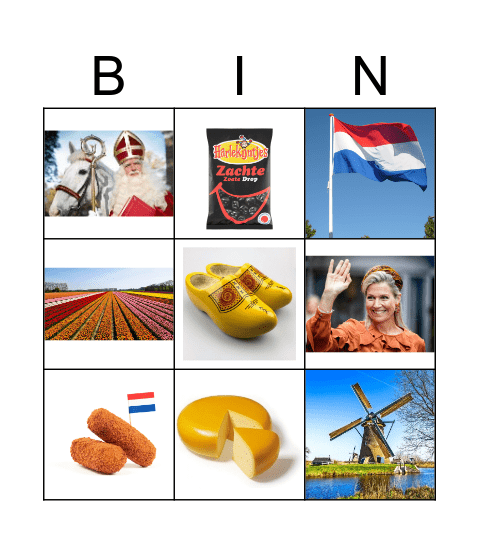 holland bingo Card
