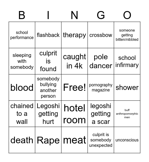 Beastars bingo Card