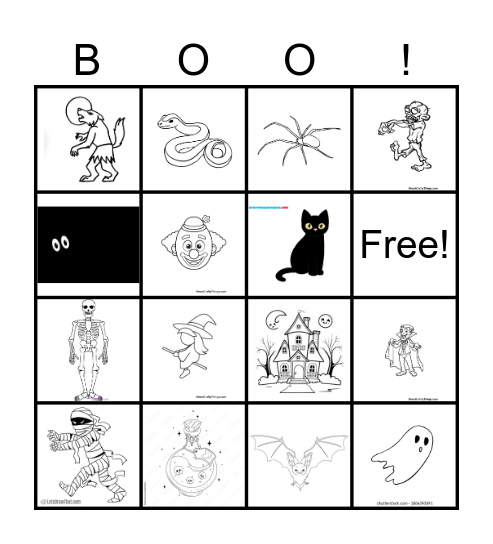 HALLOWEEN ! Bingo Card