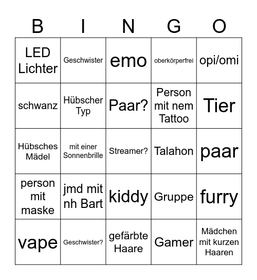 Ome Bingo Card