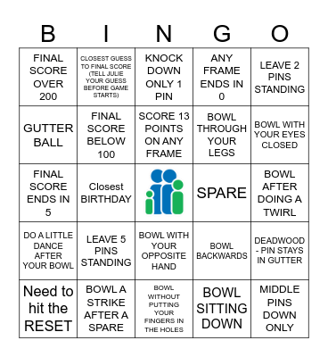 Bowling Bingo! Bingo Card
