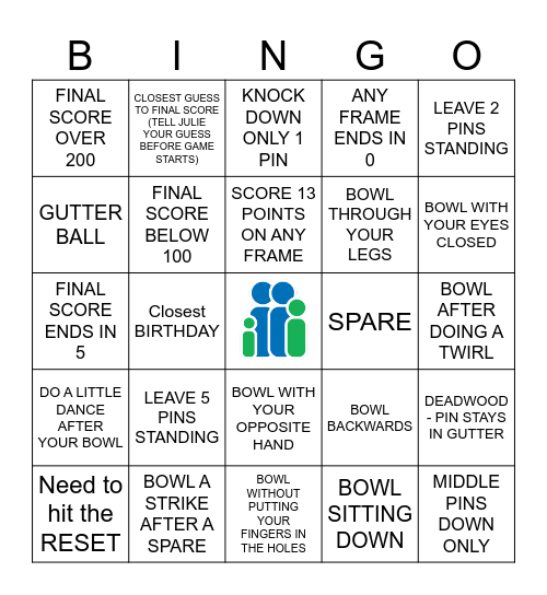 Bowling Bingo! Bingo Card