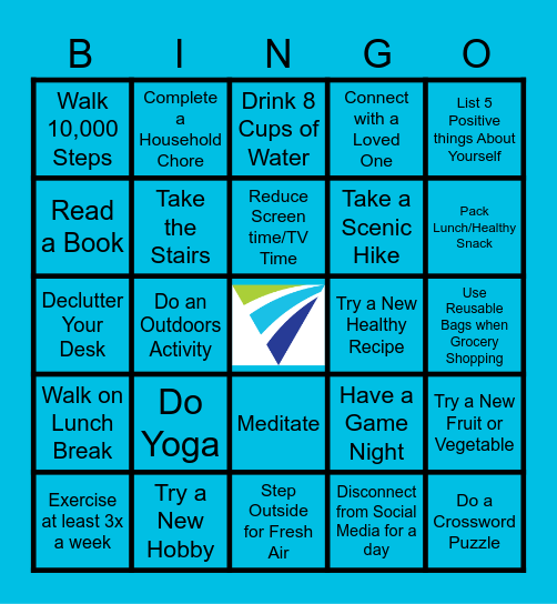 Wellness Bingo Card