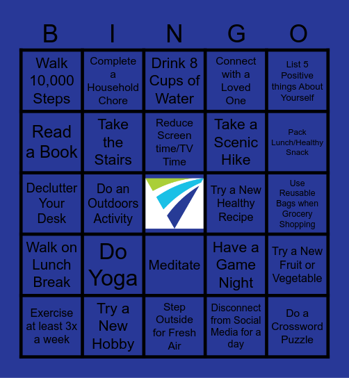 Wellness Bingo Card