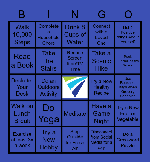 Wellness Bingo Card