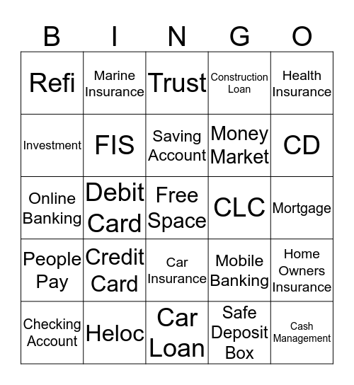 Mentions Bingo Card