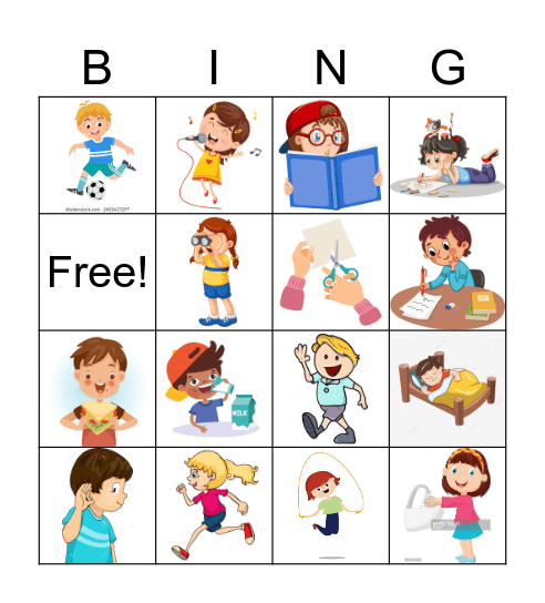 Acciones Bingo Card