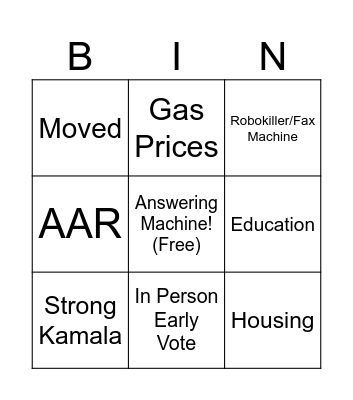 CallHub Bingo Redux Bingo Card