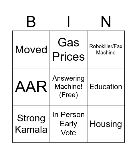 CallHub Bingo Redux Bingo Card