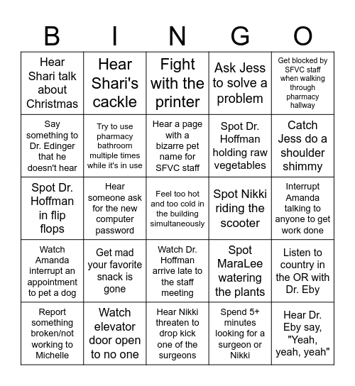 1848 Waldorf Wednesday Bingo Card