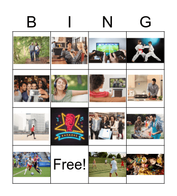 ACTIVITIES Bingo Card