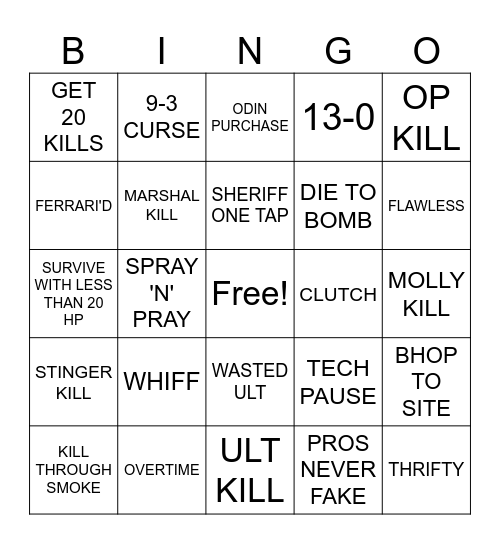 WATCHPARTY BINGO Card