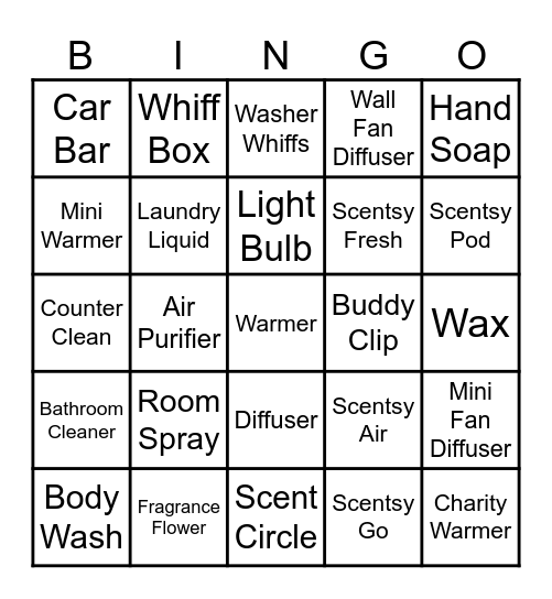 HIGH TEA Bingo Card