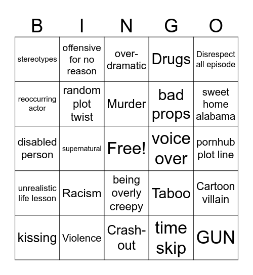 Tomorrow's teaching Bingo Card