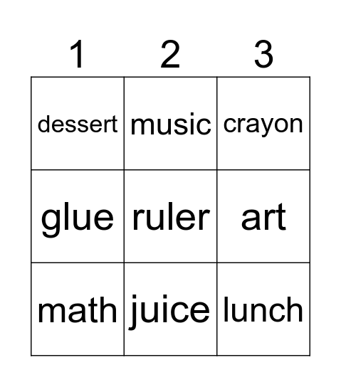 Beginner B1 chapter 2 Bingo Card