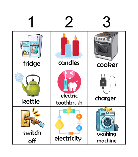 READING VOCABULARY Bingo Card