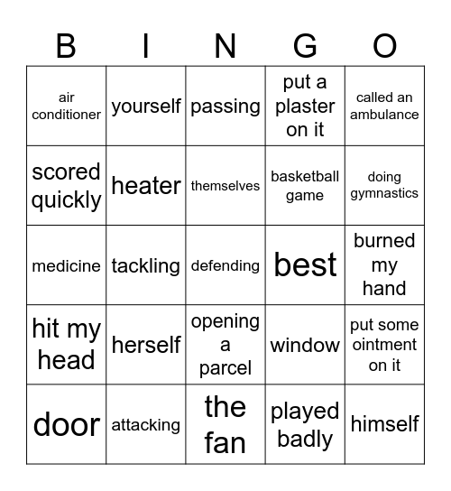 STEP 9 Bingo Card