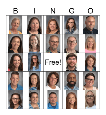 AHS Staff Bingo Card