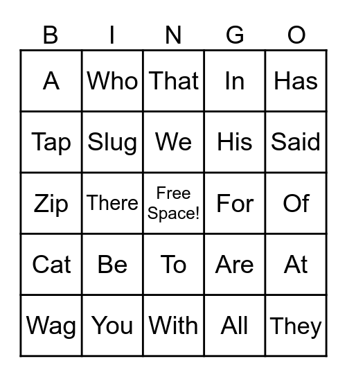 Waseca Bingo Card