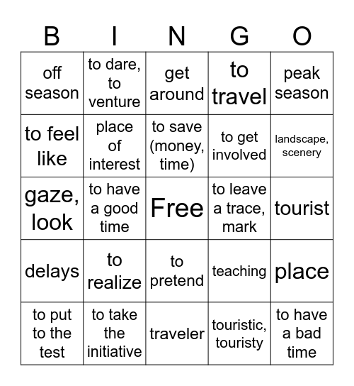 EC4 U1 ASD3 Bingo Card