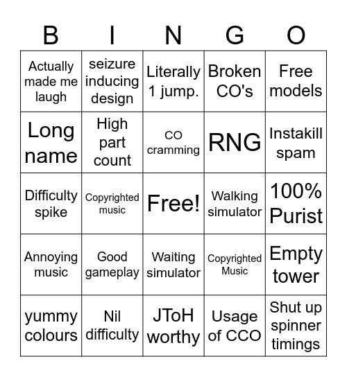 tbp hellhole bingo Card