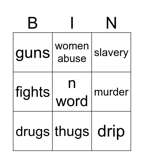 bingo Card