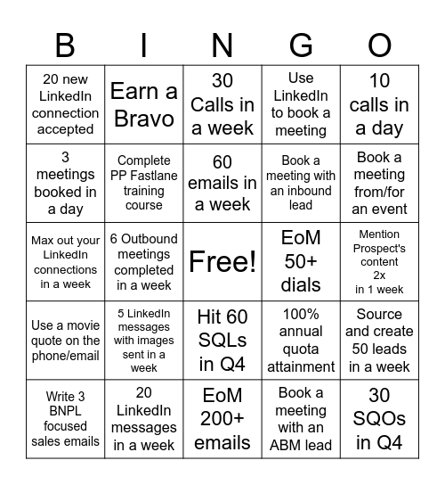 MyBingo Card