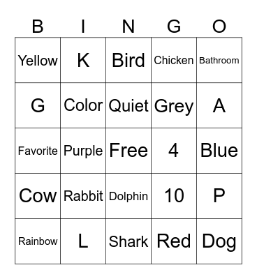Sign Language Review Bingo! Bingo Card