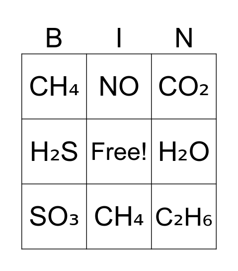 Multiple Proportions Bingo Card