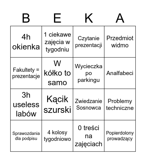 SUM BINGO ULTIMATE Bingo Card